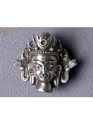 Silver Avalokiteshvara Pendant from Nepal