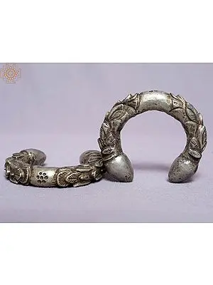 Authentic Silver Nepalese Anklet (Set of 2) from Nepal