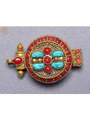 Multiple Stone Copper Pendant Ghau