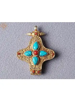 Gold Plated Silver Ghau Pendant