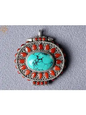 Multiple Stone Pendant Turquoise