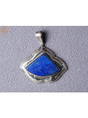 Lapis Lazuli Silver Triangle Pendant
