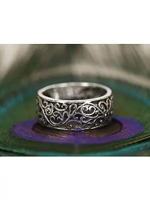 Designer Hollow Ring | Sterling Silver Rings