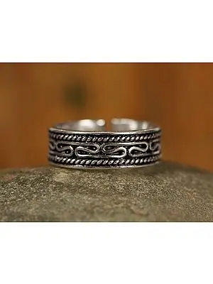 Open Patterned Ring | Sterling Silver Rings