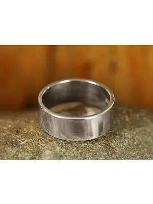 Thick Flat Silver Band Ring | Sterling Silver Rings