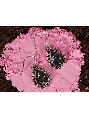 Mystic Topaz Droplet | Sterling Silver Earrings