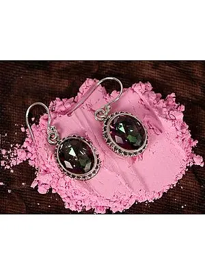 Round Mystic Topaz | Sterling Silver Earrings