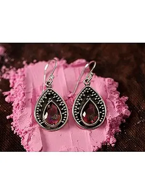 Droplet Design Mystic Topaz | Sterling Silver Earrings