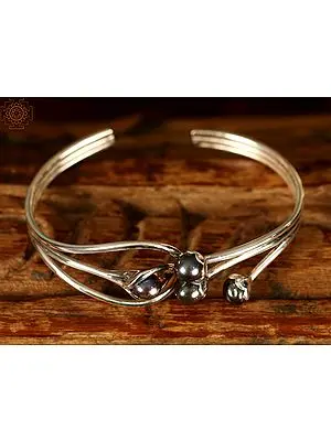 Multi-Layered Designer Black Pearls | Sterling Silver Bracelet
