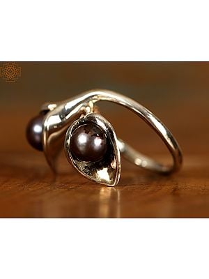Double Black Pearl | Sterling Silver Rings