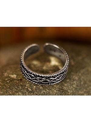 Engraved Endless Lines | Sterling Silver Rings