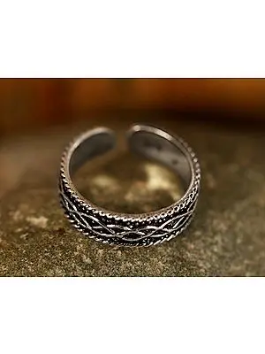 Engraved Endless Lines | Sterling Silver Rings