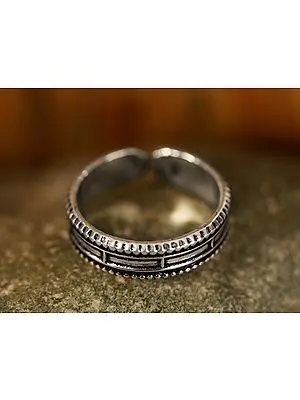 Engraved Box Design | Sterling Silver Rings