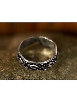 Engraved Traditional Design Sterling Silver Rings