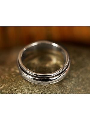 Plain Band Spinner Silver Ring | Sterling Silver Ring