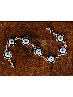 Seven Evil Eye Bracelet | Sterling Silver Bracelet
