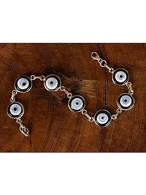 Seven Evil Eye Bracelet | Sterling Silver Bracelet