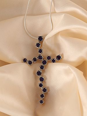 Designer Asymmetric Cross Pendant | Sterling Silver Pendant