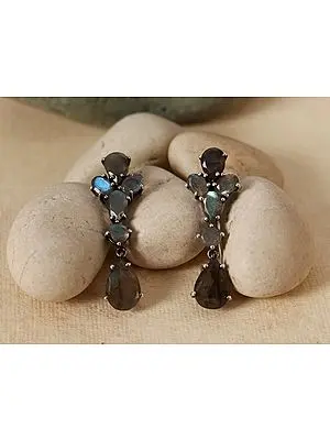 Labradorite Multi-Stone Earrings | Sterling Silver Earring