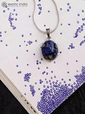 Lord Ganesha Lapis Lazuli Gemstone Pendant