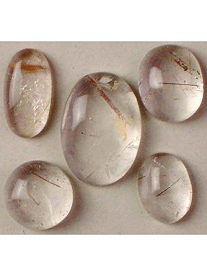 Lot of 5 Rutile Cabochons