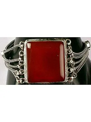 Rectangular Carnelian Bracelet