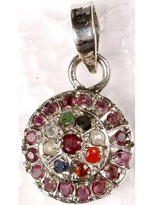 Ruby Navratna Pendant