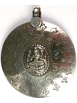 Sterling Silver Ganesha Pendant