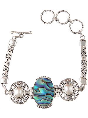 Abalone Bracelet with Pearl