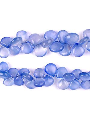 Blue Chalcedony Plain Briolette