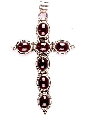 Cross Pendant of Garnet