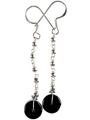 Dangling Black Onyx Earrings