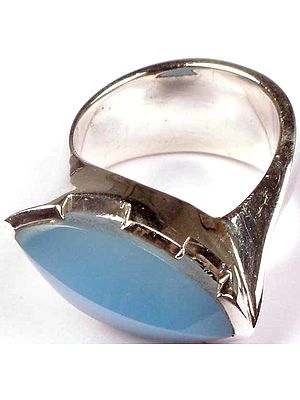 Faceted Chalcedony Ring