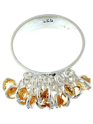 Faceted Citrine Ring | Sterling Silver Jewelry