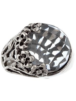 Faceted Crystal Ring
