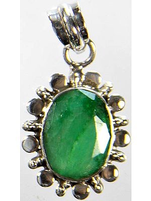 Faceted Emerald Pendant