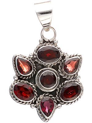 Faceted Garnet Pendant