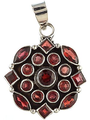 Faceted Garnet Pendant