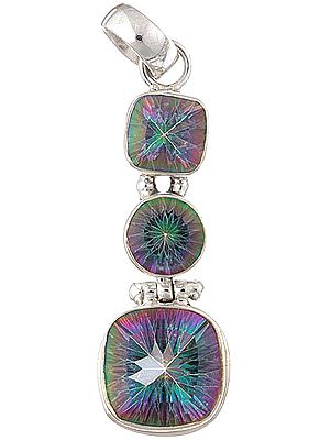 Faceted Mystic Topaz Pendant