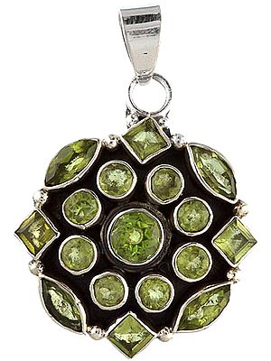Faceted Peridot Pendant