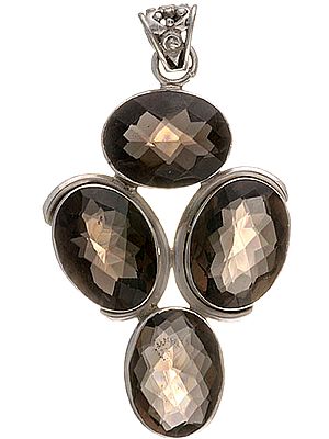 Faceted Smoky Quartz Pendant