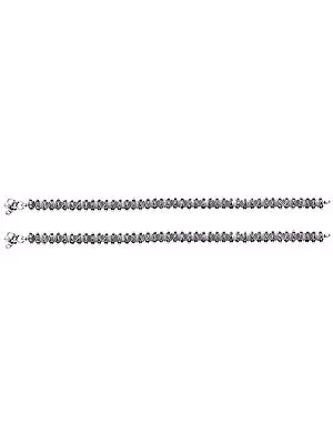 Sterling Mughal Anklets