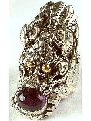 Amethyst Dragon Ring