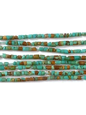 Turquoise Tube Beads | Blue-Green Hues Turquoise Gemstones
