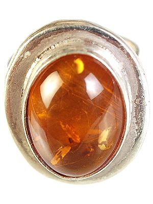 Amber Oval Ring