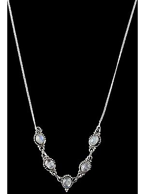 Rainbow Moonstone Necklace