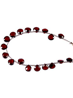 Faceted Garnet Briolette