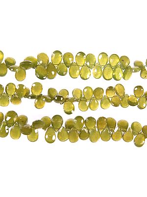 Faceted Afghani Peridot Briolette