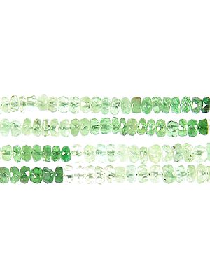 Emerald Faceted Rondells