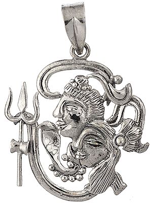 Shiva Parvati and Om (AUM) Pendant